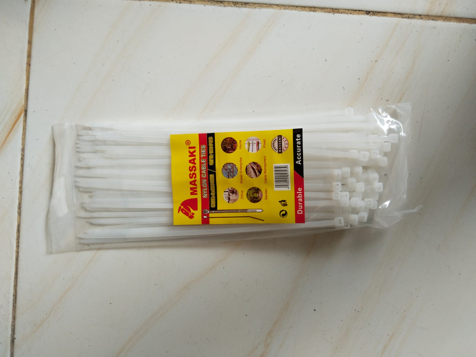 CABLE TIE 4X250 TRANSPARAN MASSAKI